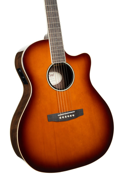 CORT EX-GA-WSS GUITARE EXOTIC GA NOYER