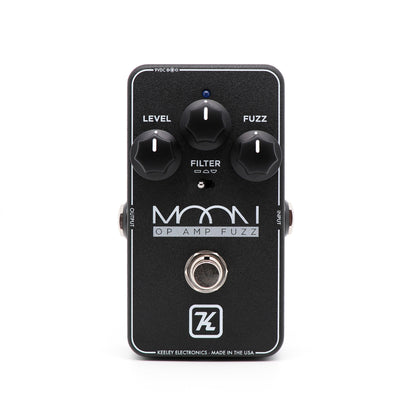 Pédale MOON, fuzz, trois filtres (Flat, Fool et Scooped), noir