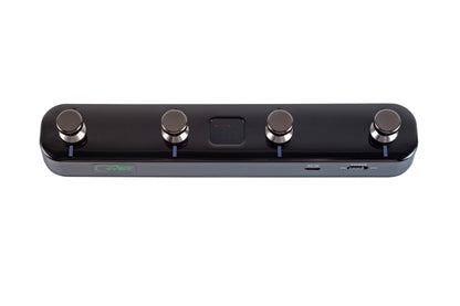 Footswitch sans-fil GWF4 pour guitare GTRS et produits Mooer, 4 interrupteurs, fonctionne sur batterie rechargeable, noir