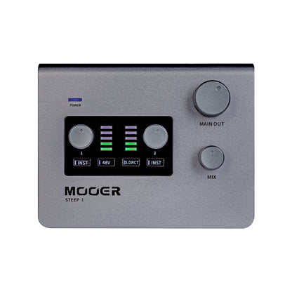 Interface audio STEEP I, 2 canaux, deux entrées (combo XLR/Jack et Jack), alimentation fantôme, USB type C 2.0, gris
