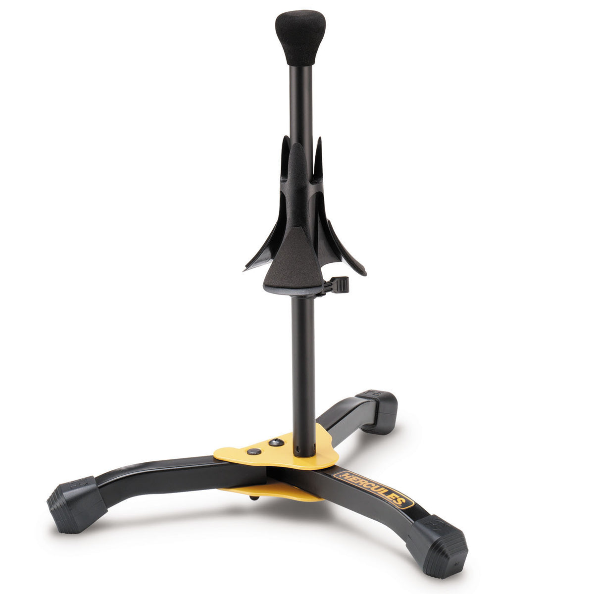Support compact pour saxophone soprano ou bugle, housse (poids: 0.6 kg, taille replié: 32 x 9 cm)