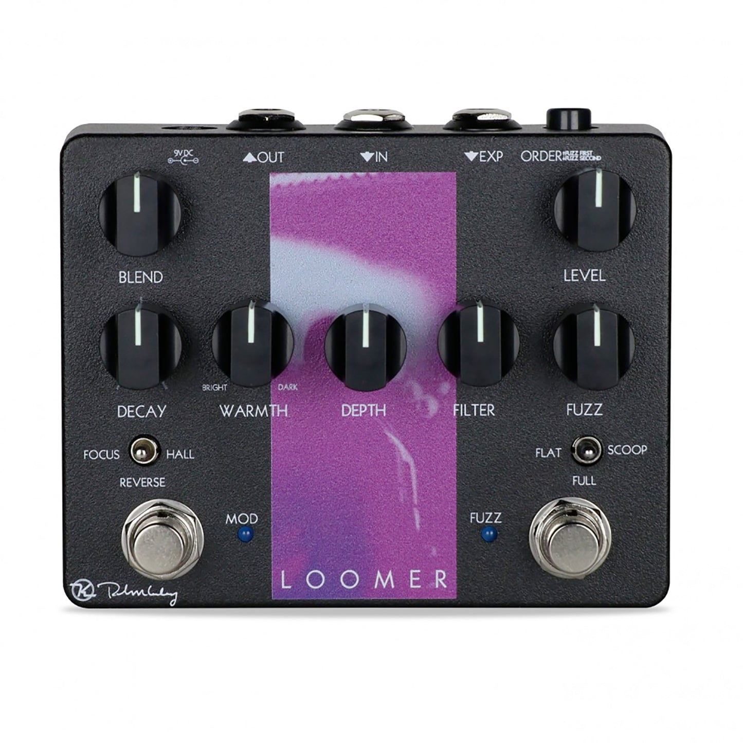Pédale LOOMER WORKSTATION, fuzz/reverb/delay/modulation, entrée pour pédale d'expression (depth)
