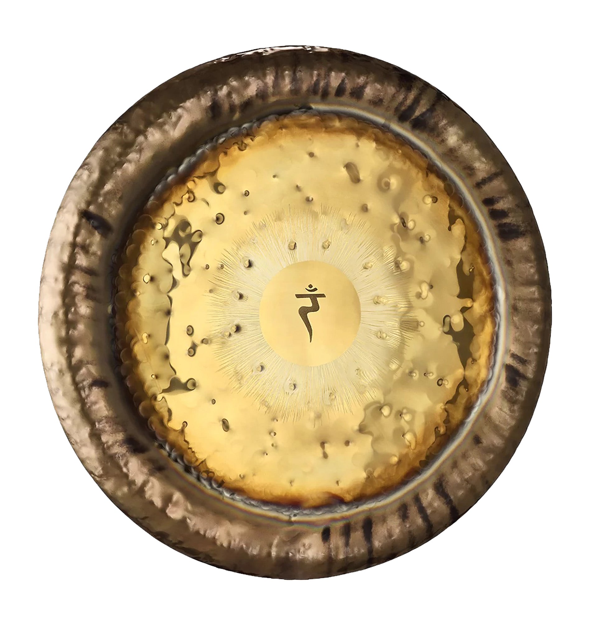 NAVEL CHAKRA GONG, 36" / 90 CM, 126,22 H, FINITION TRADITIONNELLE