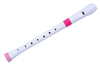 Nuvo Flute à Bec Recordeur N310 Blanc / Rose Doigté Baroqie