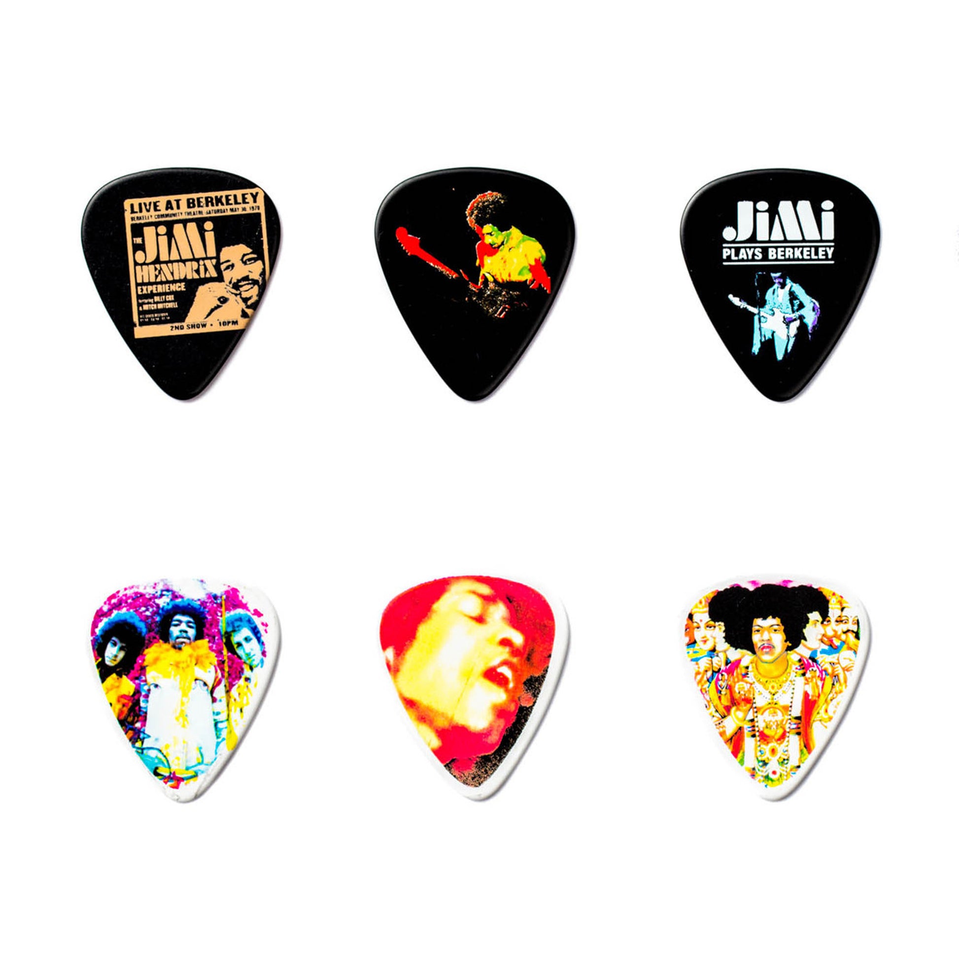 Boite de 12 médiators Jimi Hendrix Bold As Love Heavy