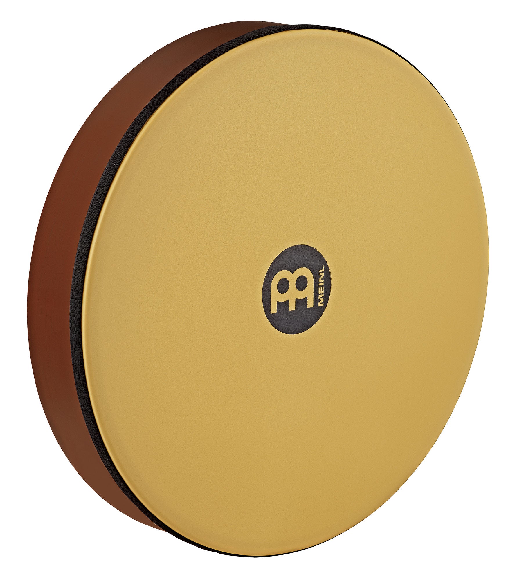 Hand Drum 14", corps en hévéa, peau synthétique True Feel, sans cymbalettes, design ergonomique, African Brown