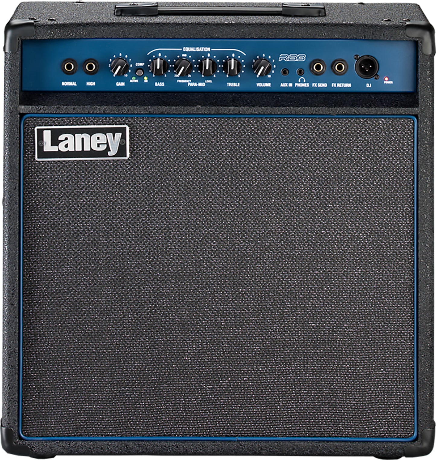 Combo 65W, HP 12" Custom Celestion, entrées active & passive, compresseur commutable, limiter