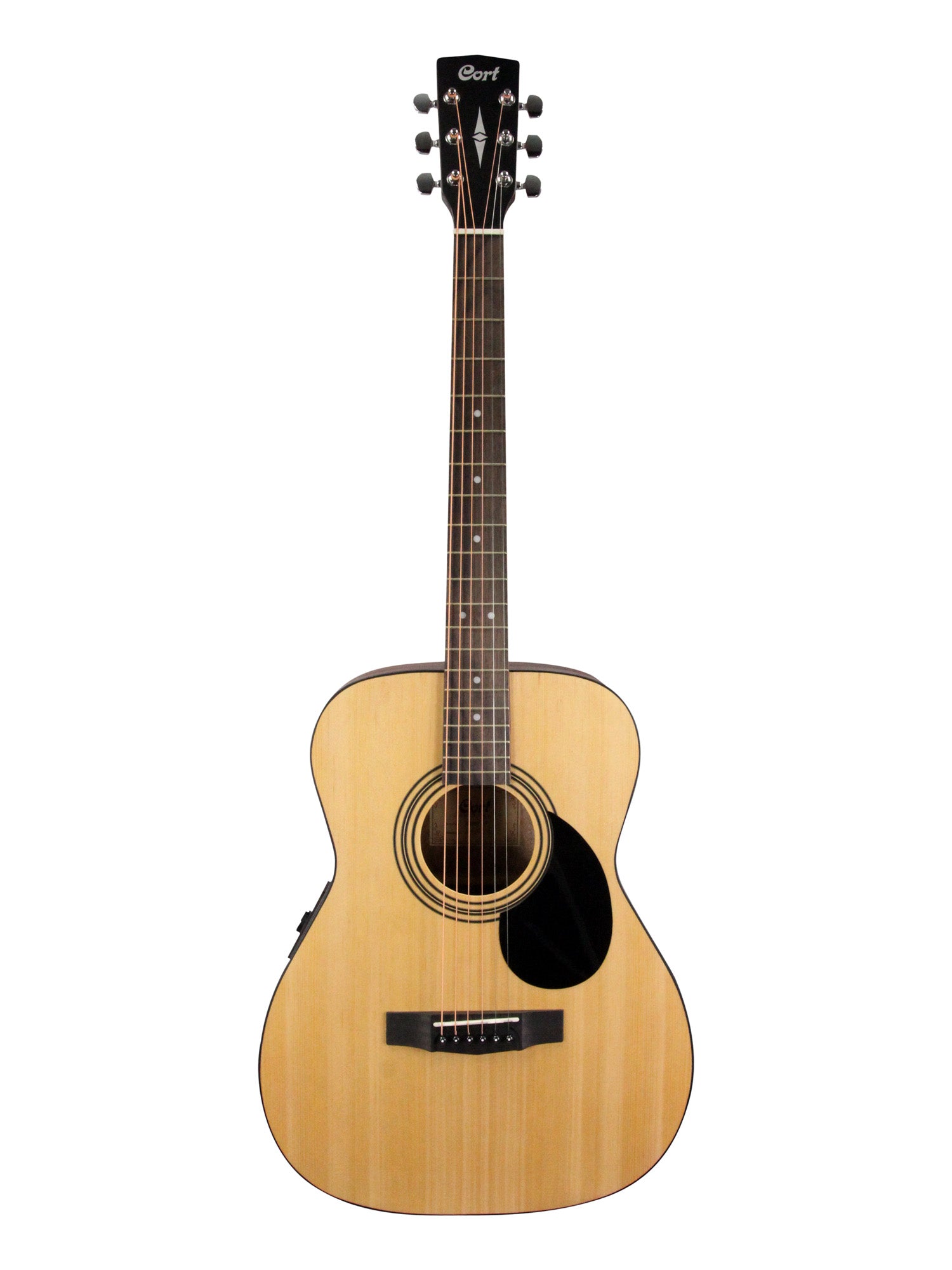 AF510E, forme Concert, table épicéa, fond & éclisses acajou, manche acajou, touche & chevalet merbau, EQ Cort CE304T