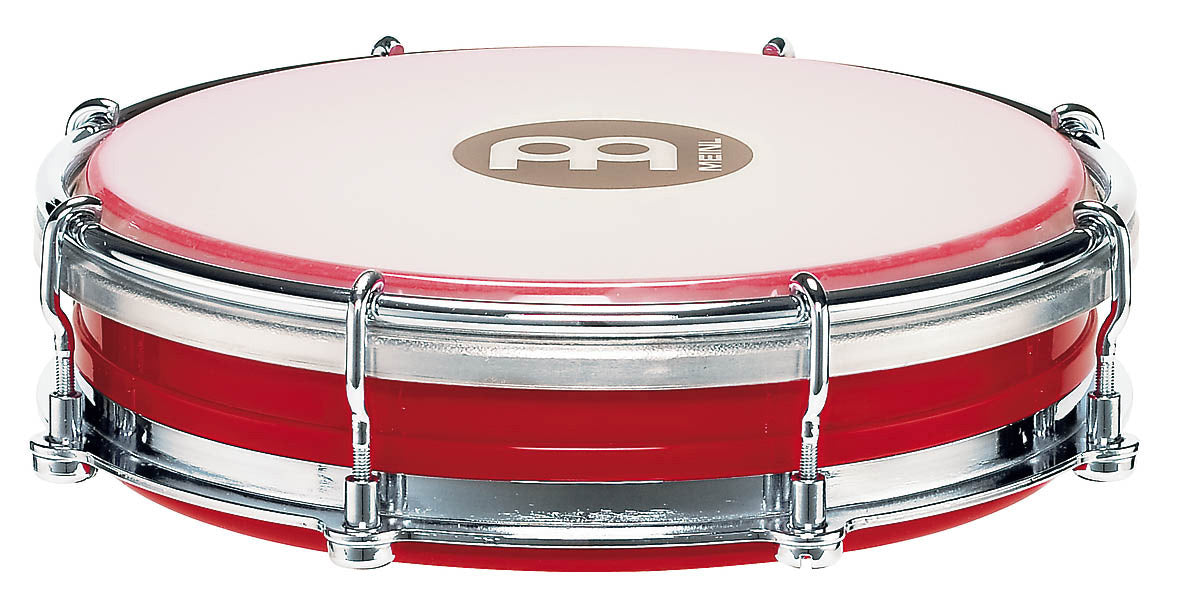 Tamborim 6", fût en plastique ABS, peau synthétique remplaçable, système d'accord Floatune, clé d'accord fournie, rouge