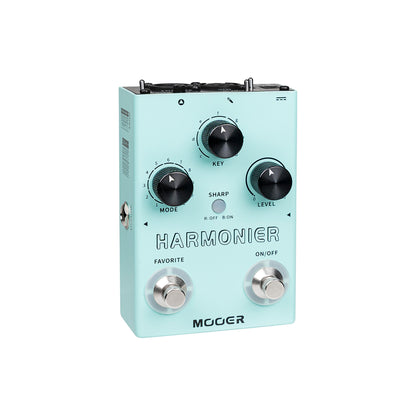 Pédale HARMONIER, 12 harmonisations vocales différentes, 11 modes harmoniques, boîtier métal, vert