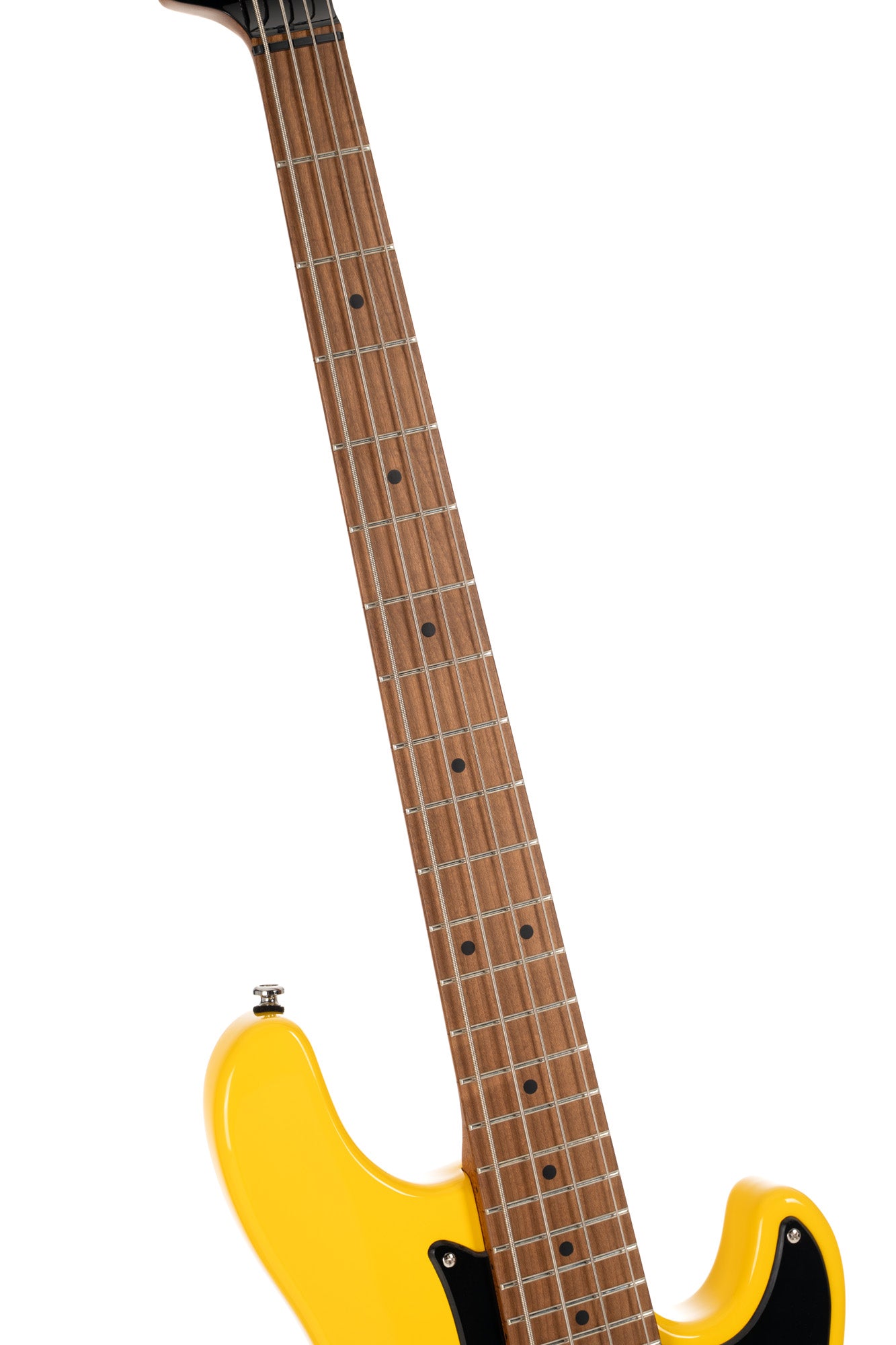 GB-SC4, basse short scale 4 cordes, corps peuplier, humbucker Cort Powersound, préampli Markbass MB-1, yellow crush