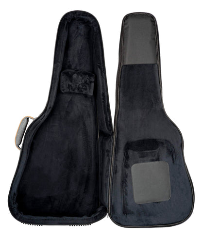 OGBDN-DLX-GY, housse Deluxe pour dreadnought, coton résistant et déperlant, rembourrage intérieur 20mm, 2 poches, noir