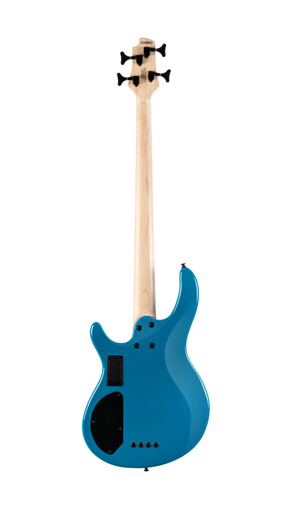 C4 Deluxe, corps peuplier, micros Bartolini MK-1 et préampli Markbass MB-1, candy blue