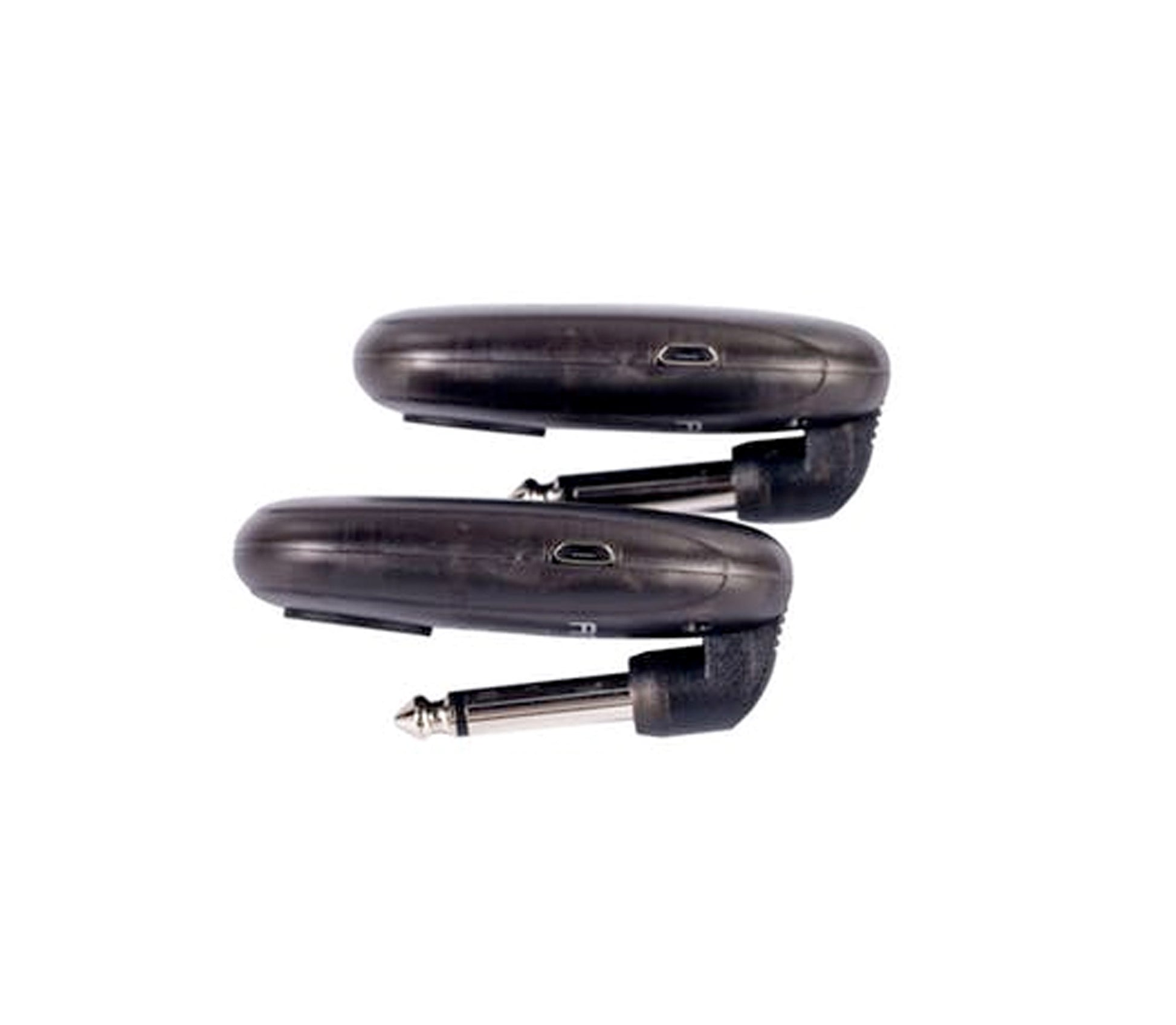 Système sans-fil pour guitare 4 canaux, émetteur et récepteur rechargeables, bande de fréquence 2.4 GHz, noir translucide