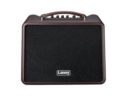Ampli guitare acoustique 60W (Classe D) A-Solo, 1x HP 8" double cône, 2 canaux identiques, marron