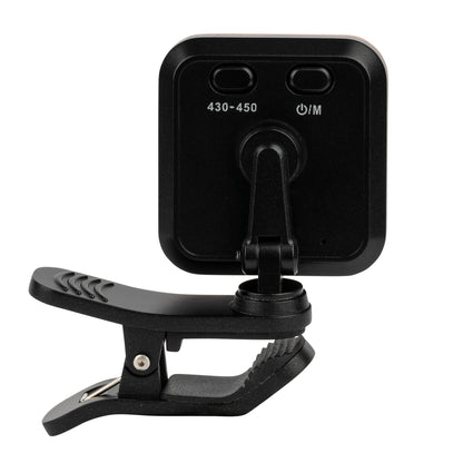 Accordeur clip rechargeable multi-modes (chromatique, guitare, basse, ukulélé), écran couleur VA-LED très haute qualité, noir