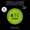 Ortega Jeu de cordes Ukulele Concert Custom Nylon