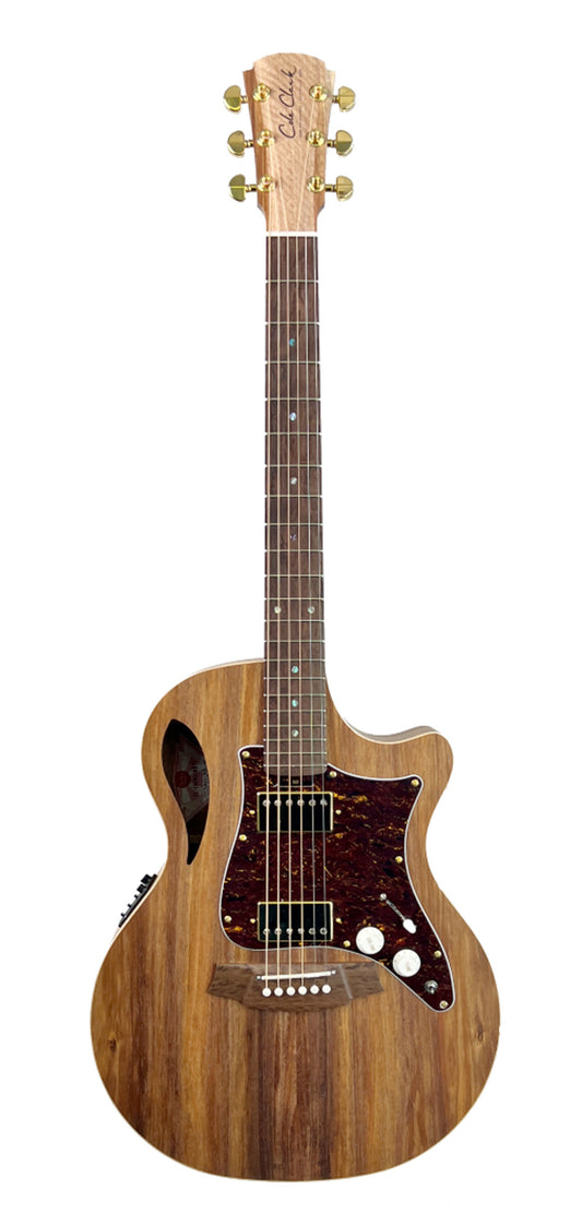 TRUE HYBRID Thinline, Grand Auditorium pan coupé, EQ 3 voix PG3, micros HH, table blackwood massif, f/e blackwood massif, étui