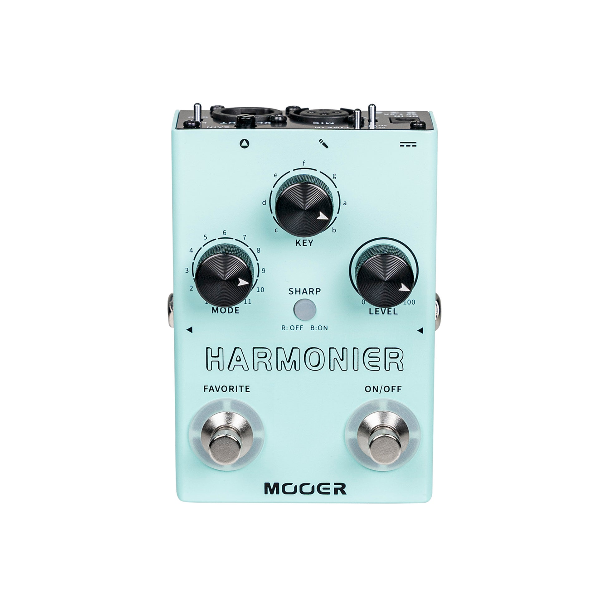 Pédale HARMONIER, 12 harmonisations vocales différentes, 11 modes harmoniques, boîtier métal, vert