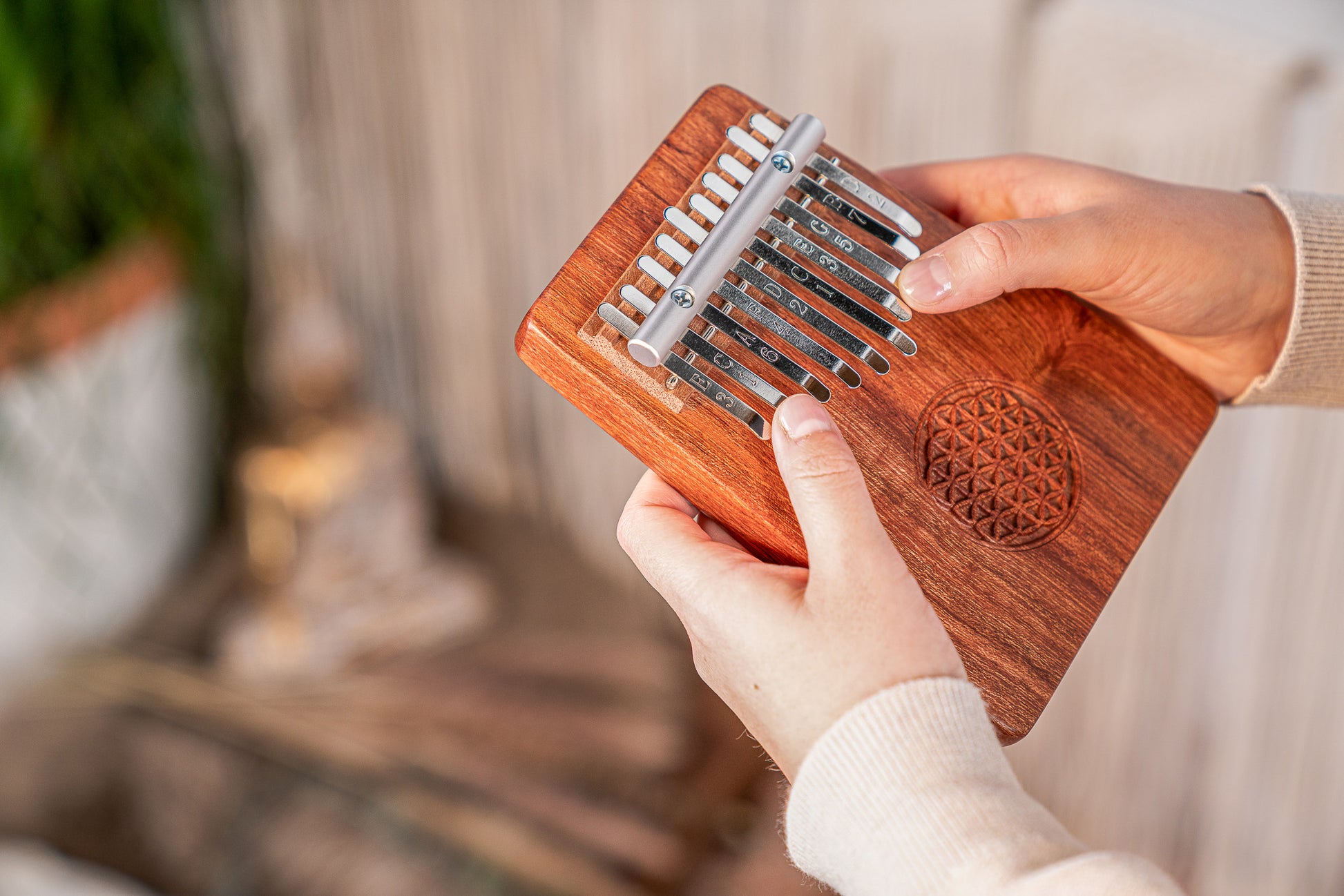 KALIMBA SONIC ENERGY 10 NOTES, DO MAJEUR