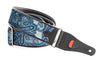 Righton Courroie Guitare Vegan Paisley Bleue