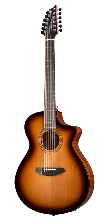 SOLO PRO CONCERT EDGEBURST 12C CE, pan coupé, table cèdre rouge massif, f/e acajou massif, EQ Fishman Flex Plus-T, étui