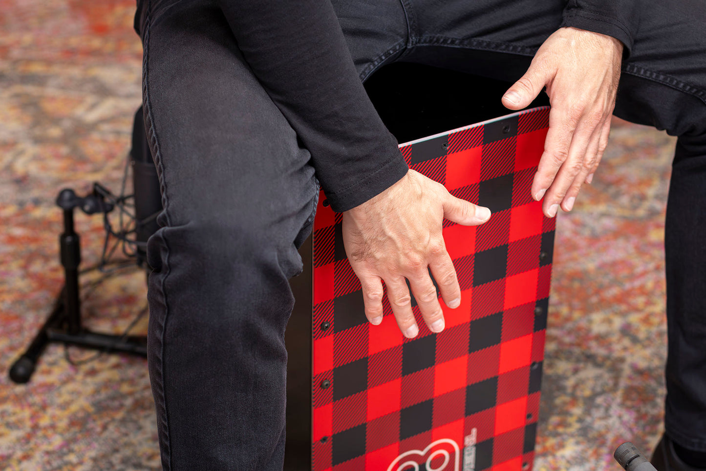 Cajon Meinl série Headliner finition Lumberjack à carreaux, timbres ajustables