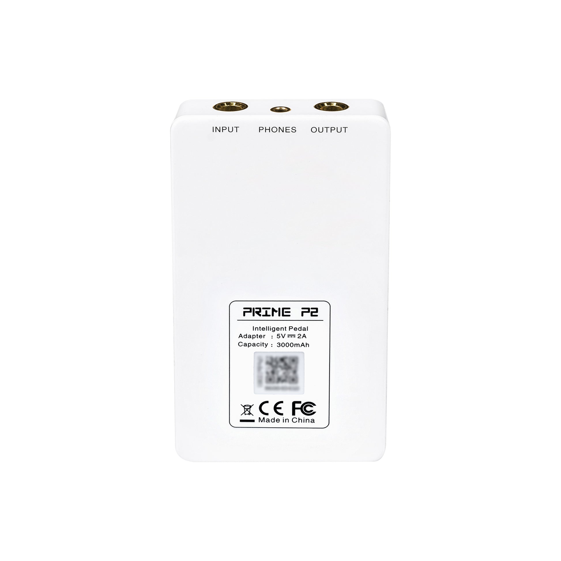 Interface PRIME P2, pour guitare électrique, écran tactile, technologie MNRS de modélisation d'amplis et d'effets, blanc