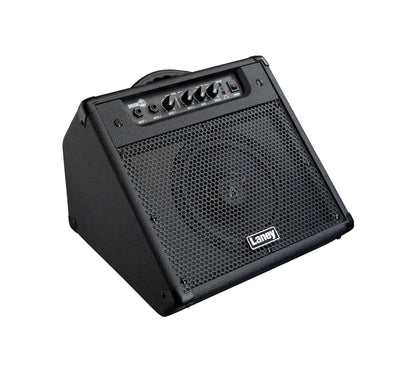 Ampli pour batterie électronique et multipads 40W, HP 8" Custom coaxial + tweeter 2", conception bass reflex, 2 canaux, noir