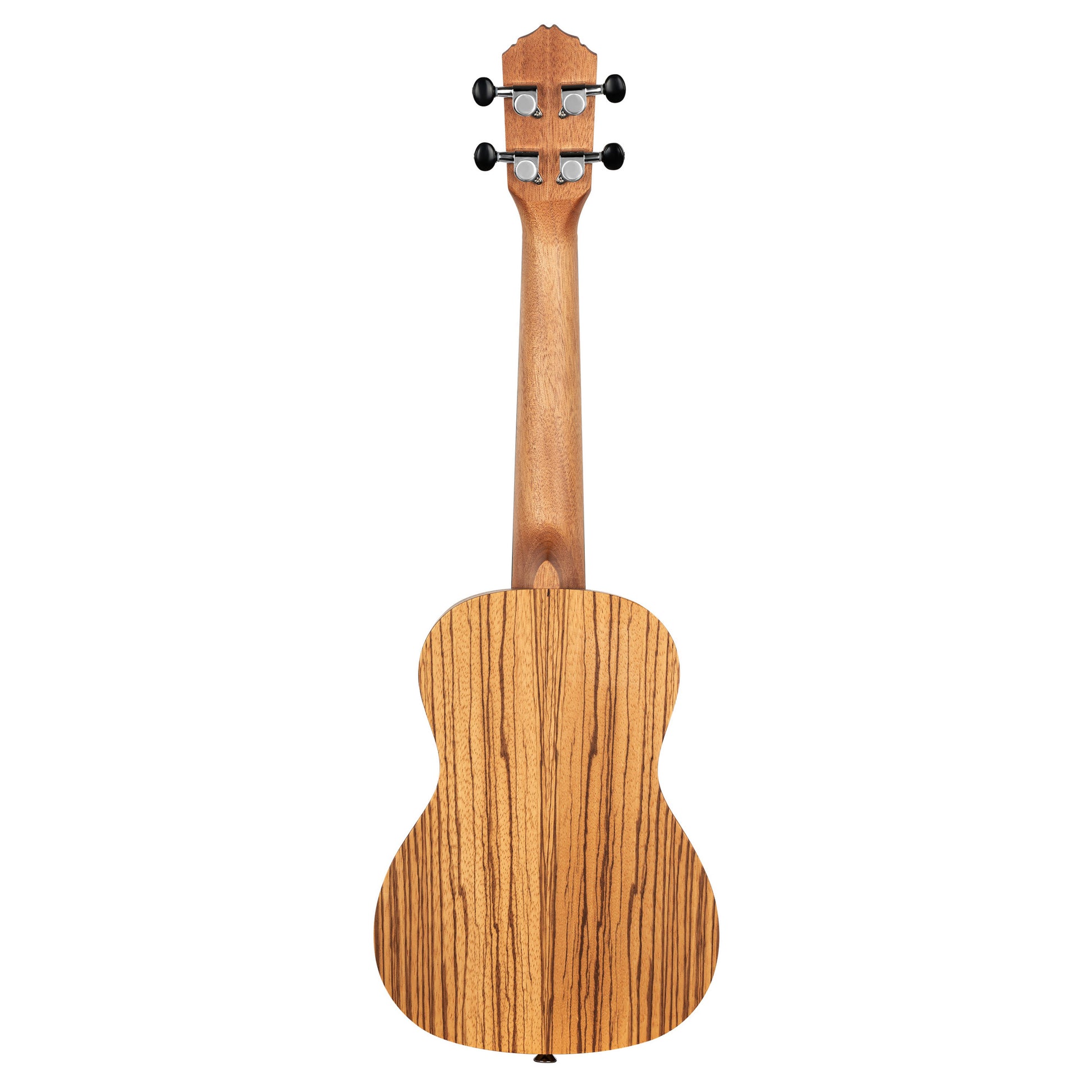 RFU11Z, modèle Concert, table zebrawood, fond & éclisses zebrawood, manche acajou, housse, naturel satiné