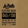 La Bella Jeu Cordes Basse Stainless Steel RX-S5D