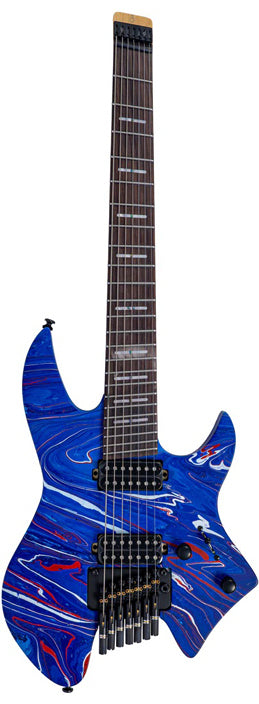 LARRY CARLTON X6 Headless 7 Blue Swirl