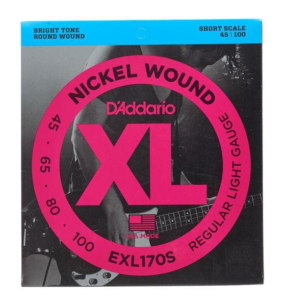 D'addario jeu de cordes EXL170S basse shortscale