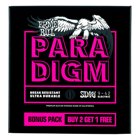 Ernie Ball pack de 3 jeux 3373 Paradigm Super Slinky 9-42