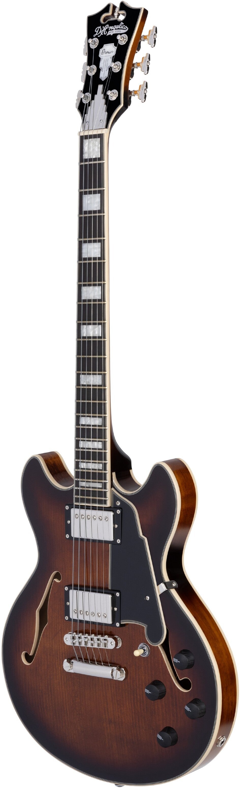 D'ANGELICO Premier Mini DC Brown Burst